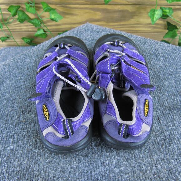 KEEN Gladiator Newport Girl Y 2 Medium Sandal Purple Synthetic Drawstring - Picture 4 of 6